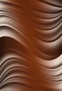 Coffee brown wavy background with a smoky tint.