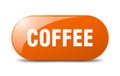 coffee button. coffee sign. key. push button. Royalty Free Stock Photo