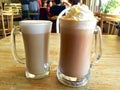 Coffee - cafe Borgia and cafe latte