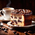 Coffee Cake , traditional popular sweet dessert cake