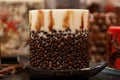 Coffee candle Royalty Free Stock Photo