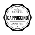 Coffee Cappuccino vintage stamp Royalty Free Stock Photo