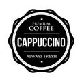 Coffee Cappuccino vintage stamp Royalty Free Stock Photo