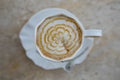 Coffee cappuccino with whipped sweet. Royalty Free Stock Photo