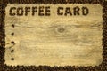 Coffee card