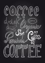 Coffee chalkboard illustration