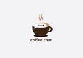 Coffee Chat Modern Logo Design