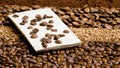 coffee with coffee chocolate Royalty Free Stock Photo