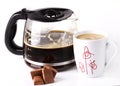 Coffee and chocolate Royalty Free Stock Photo