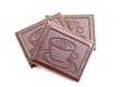 Coffee chocolate biscuits Royalty Free Stock Photo