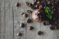 Coffee chocolate pralines Royalty Free Stock Photo