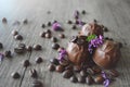 Coffee chocolate pralines