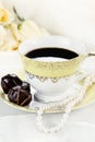 Coffee and Chocolates Royalty Free Stock Photo