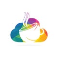 Coffee Cloud Logo Icon Design. Royalty Free Stock Photo