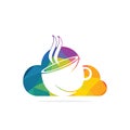 Coffee Cloud Logo Icon Design. Royalty Free Stock Photo