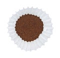 Coffee in coffee filter Royalty Free Stock Photo