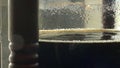Coffee cold brewing in slow motion