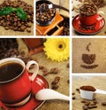 Coffee collage Royalty Free Stock Photo