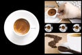 Coffee collage Royalty Free Stock Photo