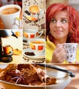 Coffee Collage Royalty Free Stock Photo