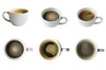 Coffee Collection in any angle with clipping path.