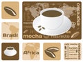 Coffee concept all over the world