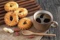 Coffee with cookies Royalty Free Stock Photo