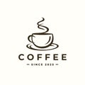 Coffee cup aroma logo