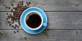 Coffee Cup Beans Background Royalty Free Stock Photo