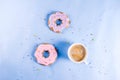Coffee cup and biscuits donut Royalty Free Stock Photo
