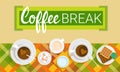 Coffee Cup Break Breakfast Drink Beverage Top View