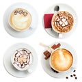 Coffee cup, cappuccino set Royalty Free Stock Photo