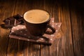 coffee cup with chocolate bar Royalty Free Stock Photo