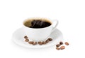 Coffee cup and coffe bean Royalty Free Stock Photo