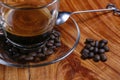 Coffee cup and coffee beans Royalty Free Stock Photo