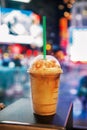 Coffee cup in coffee shop in New York City Royalty Free Stock Photo