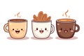 Coffee cup flat design illustration