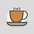 coffee cup flat icon vector art Royalty Free Stock Photo