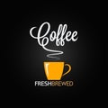 Coffee cup flavor design background