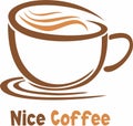 Coffee cup vector icon illustration design