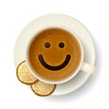 Coffee cup for good mood Royalty Free Stock Photo