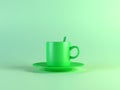 Coffee cup in green