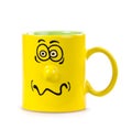 Coffee cup with a grin Royalty Free Stock Photo