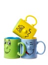 Coffee cup with a grin Royalty Free Stock Photo