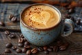 Coffee Cup With Heart Drawing Royalty Free Stock Photo