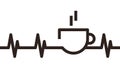 Coffee cup heartbeat