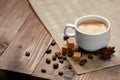 Coffee. Cup Of Hot Beverage. Royalty Free Stock Photo