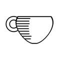coffee cup hot beverage outline Royalty Free Stock Photo