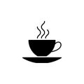 coffee cup, cup with hot drink icon. Simple glyph, flat vector of Web icons for UI and UX, website or mobile application