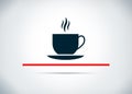 Coffee cup icon abstract flat background design illustration Royalty Free Stock Photo